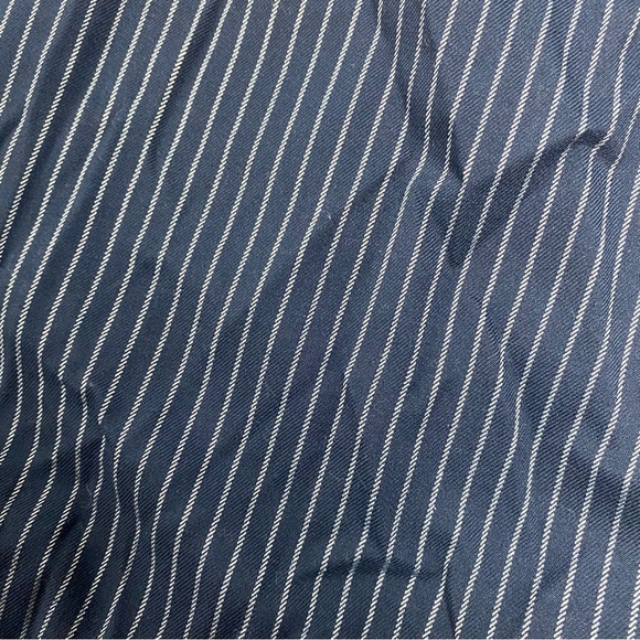 LOFT Navy Stripe Trousers NWT Size 16 Straight Leg Work Pants - Picture 8 of 8